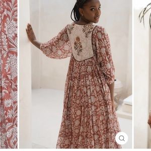 NWT Daughters of India Diya Midi Dress